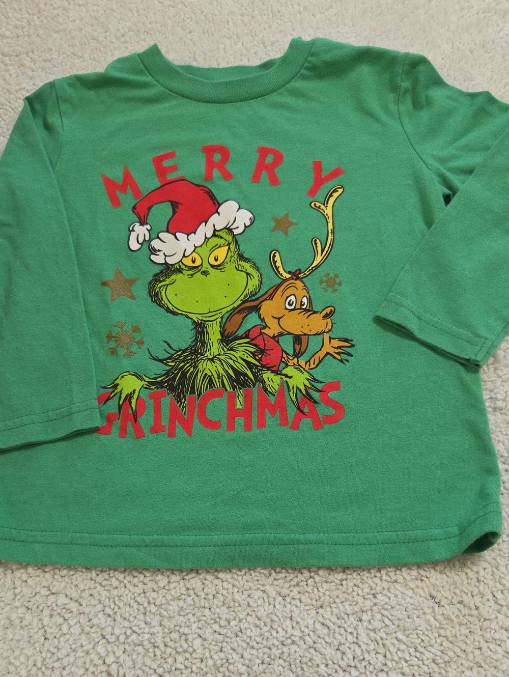 JUMPING BEANS DR SEUSS THE GRINCH CHRISTMAS TSHIRT